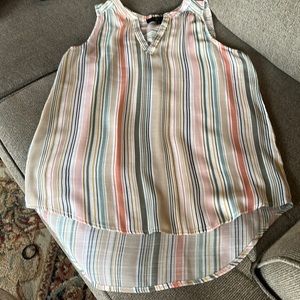 Fred David Multi Striped Tank Size S